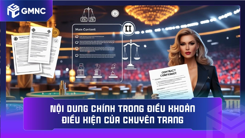 Nội dung chính trong điều khoản điều kiện của chuyên trang